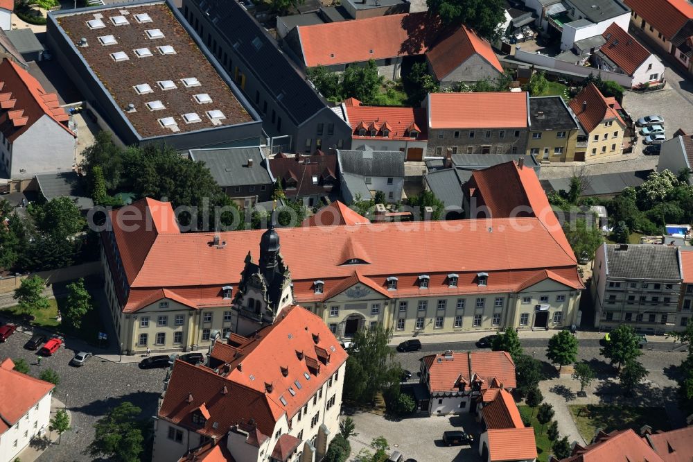 Aerial photograph Bernburg (Saale) - Building of the civil registry office Bernburg in Bernburg (Saale) in the state Saxony-Anhalt