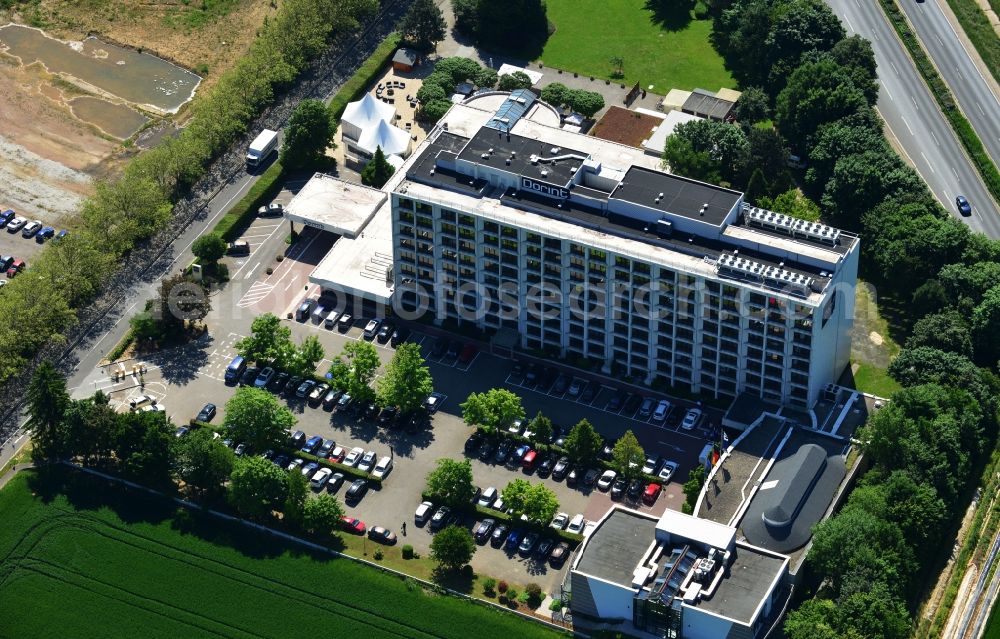 Aerial photograph Sulzbach am Taunus - Building of the conference center, the Dorint Hotel in Sulzbach am Taunus in Hesse