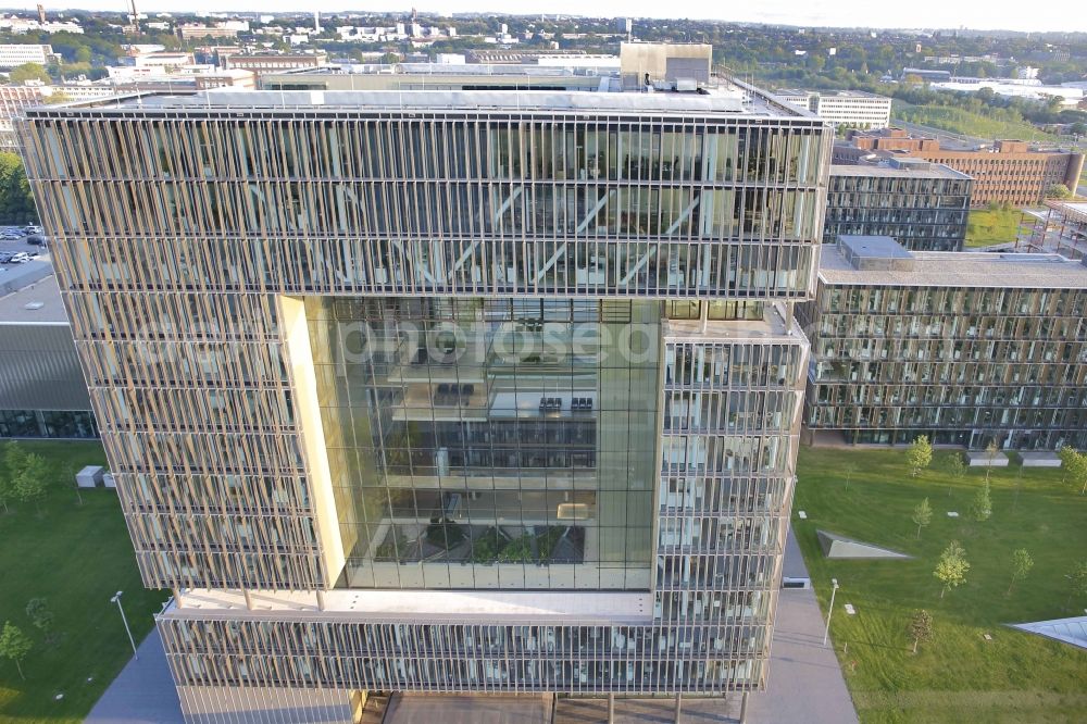 Aerial photograph Essen - building of Thyssen - Krupp - AG in Essen in North Rhine-Westphalia