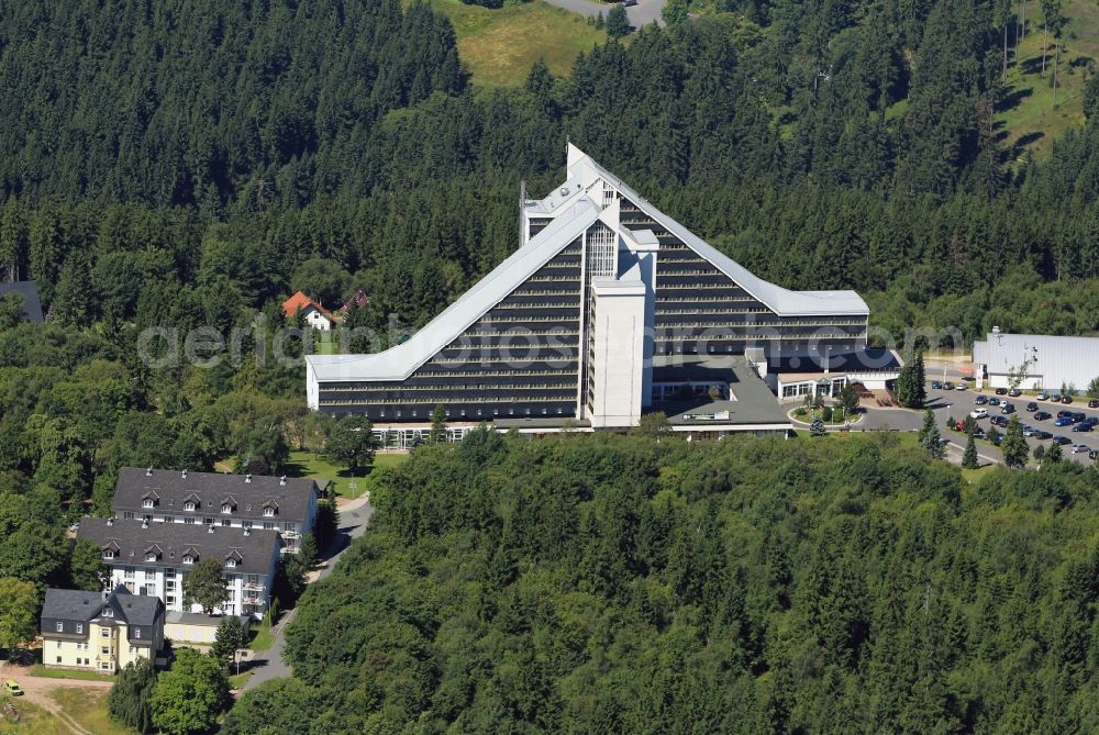 Oberhof from above - Building the Treff Hotel Panorama Oberhof in Thuringia