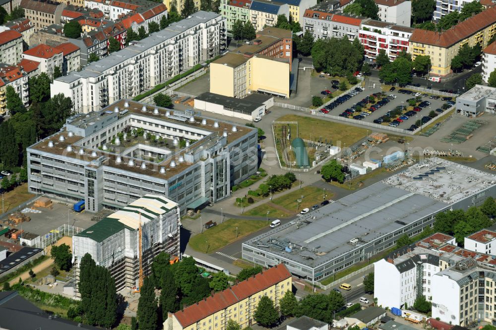 Berlin from the bird's eye view: Event and conference center Forum Treptow on Heidelberger Strasse in the district of Treptow in Berlin, Germany