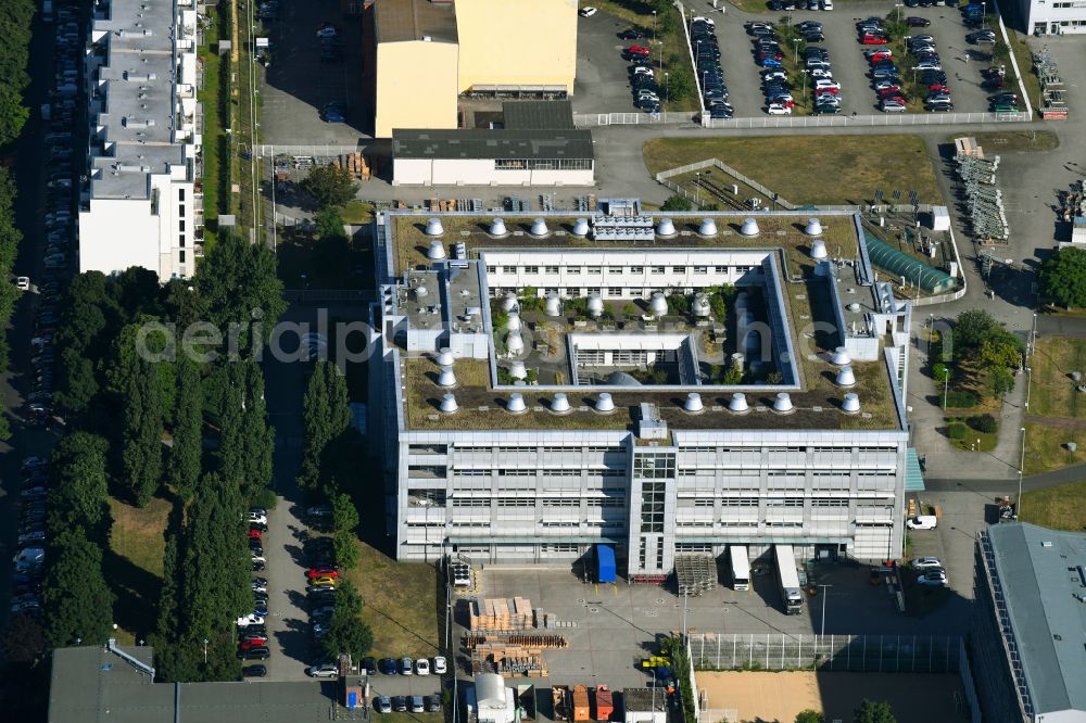 Berlin from the bird's eye view: Event and conference center Forum Treptow on Heidelberger Strasse in the district of Treptow in Berlin, Germany