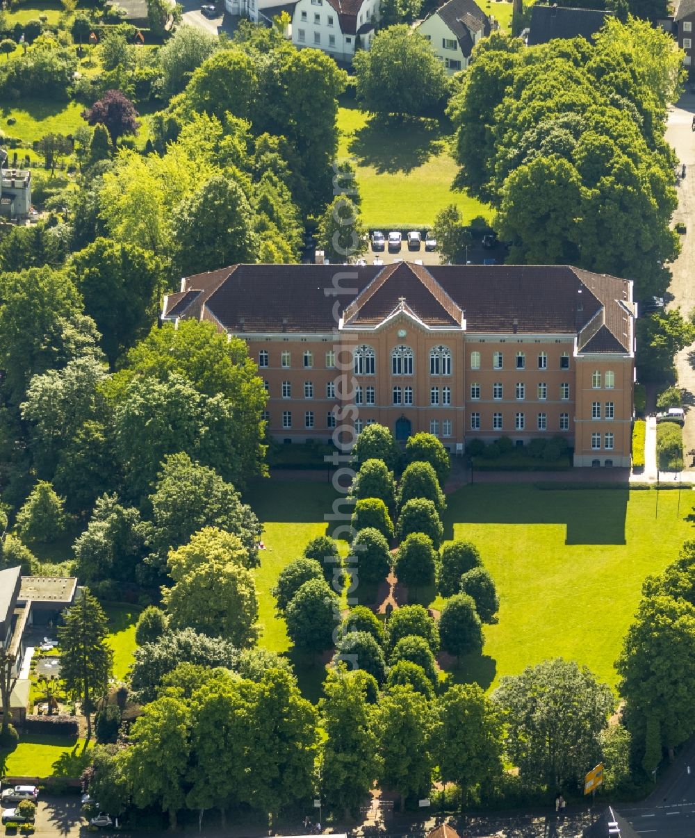 Warendorf from above - View of the building and the grounds of the adult education centre in Warendorf in the state North Rhine-Westphalia