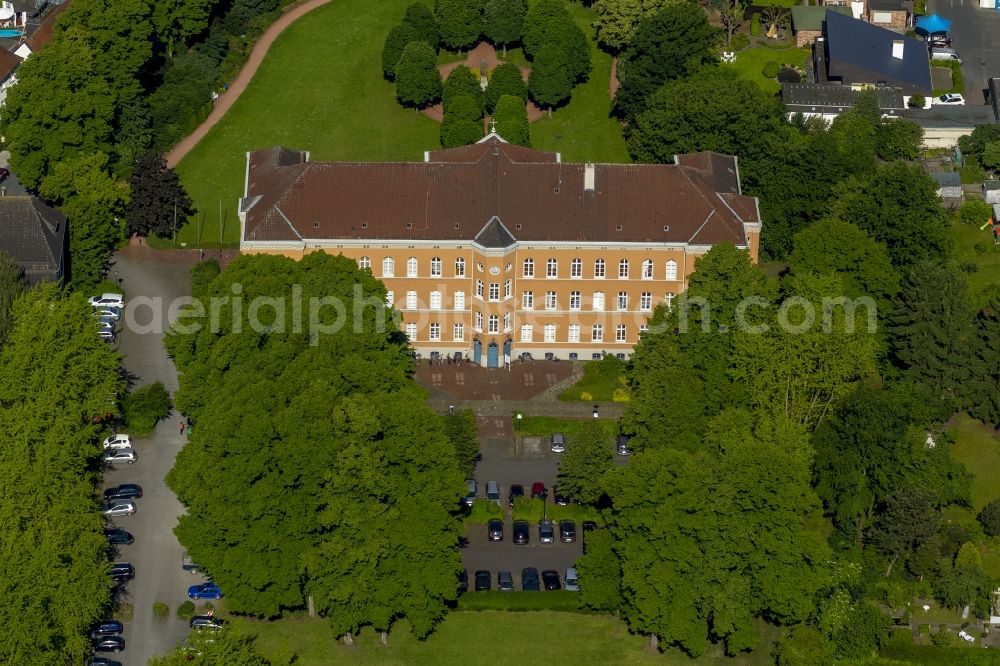 Warendorf from above - View of the building and the grounds of the adult education centre in Warendorf in the state North Rhine-Westphalia