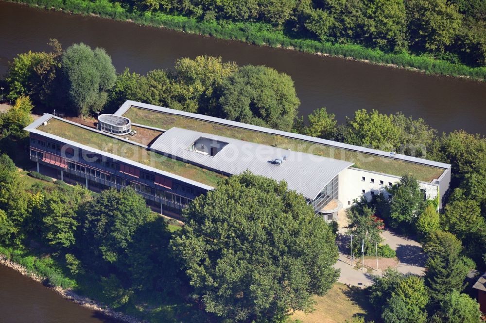 Aerial photograph Magdeburg - Building the Waterways Construction Office in Magdeburg in Saxony-Anhalt