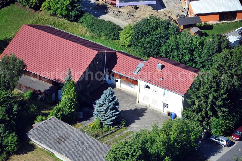 Aerial photograph Rottendorf - View of building of WFL GmbH at business park in Rottendorf in Bavaria