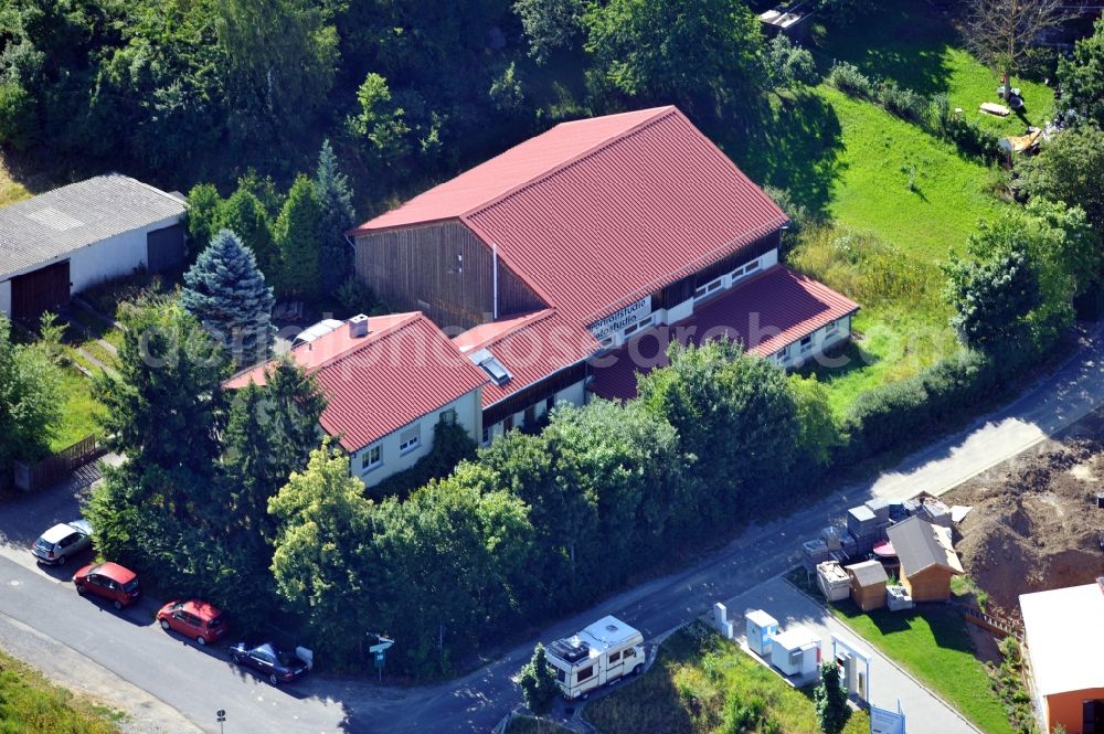 Aerial image Rottendorf - View of building of WFL GmbH at business park in Rottendorf in Bavaria