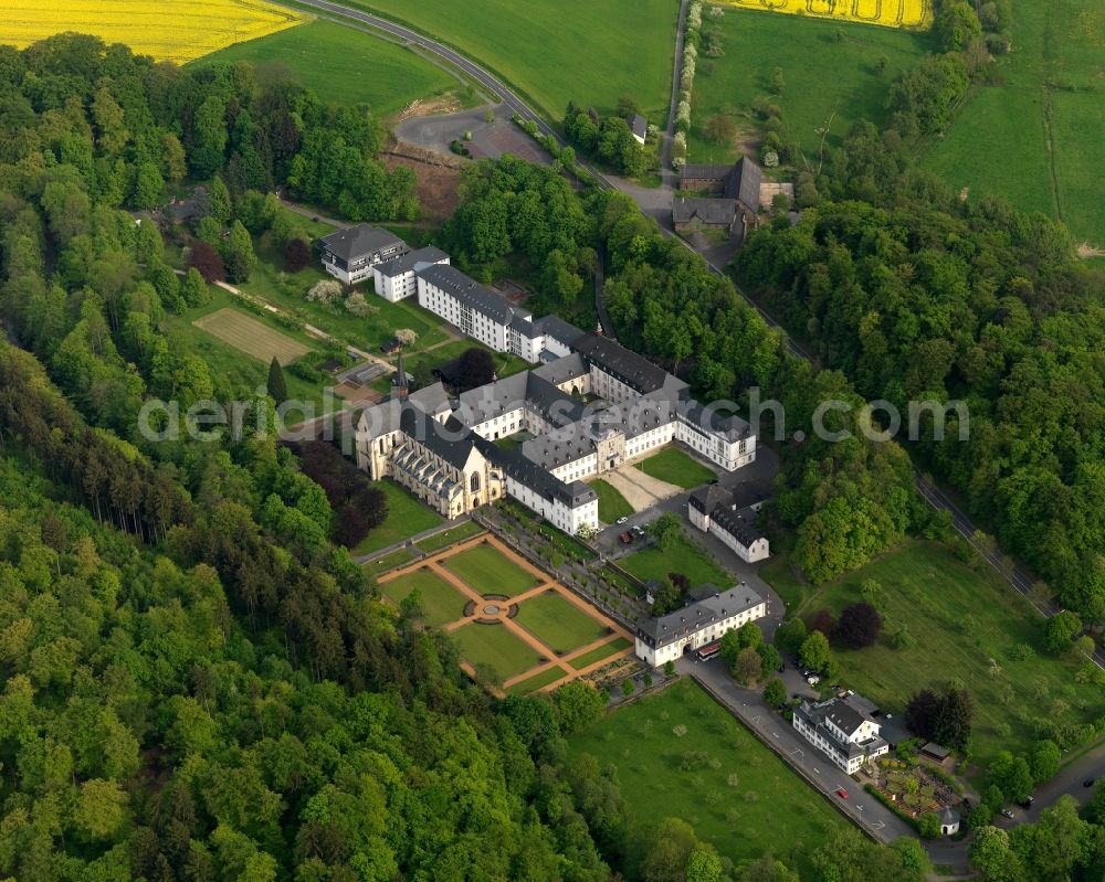 Aerial photograph Streithausen, Marienstatt - Complex of buildings of the abbey Marienstatt in Streithausen, in Rhineland-Palatinate