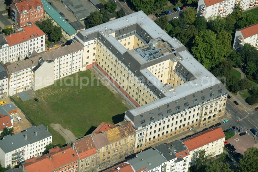 Leipzig from the bird's eye view: Building complex of the district court of Leipzig in the state of Saxony