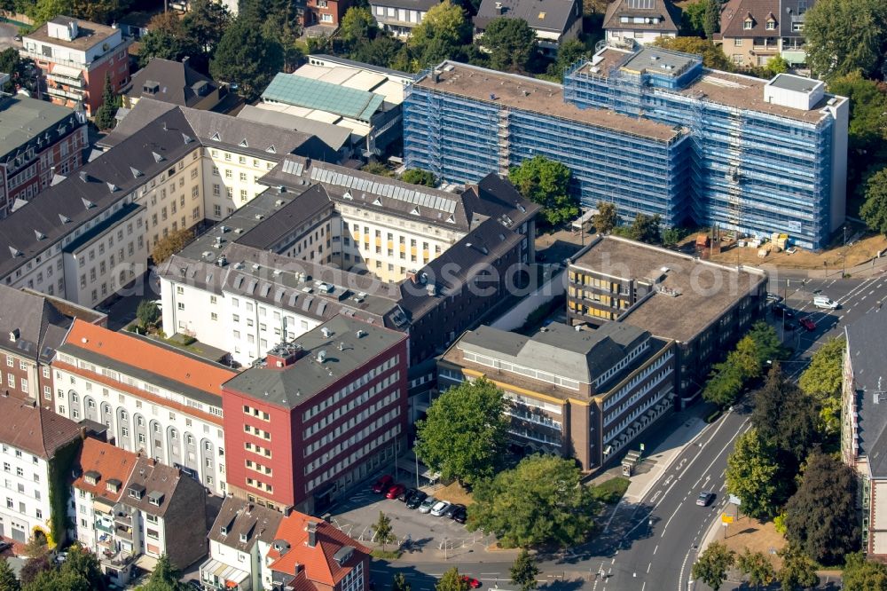 Aerial photograph Hamm - Building complex of the Amtsgerichts Hamm und des Finanzamts Hamm in Hamm in the state North Rhine-Westphalia