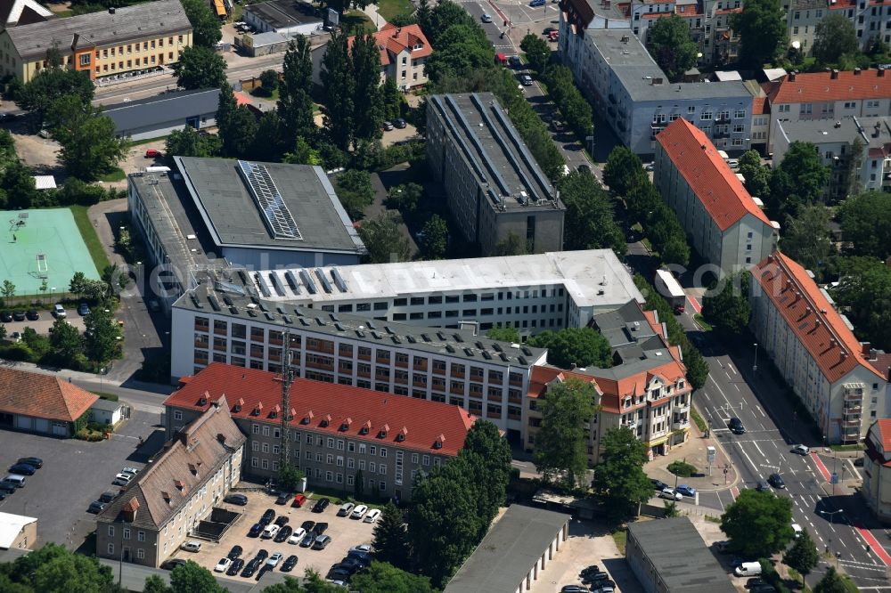 Aerial photograph Magdeburg - Building complex of the Vocational School BbS Eike von Repgow in Magdeburg in the state Saxony-Anhalt