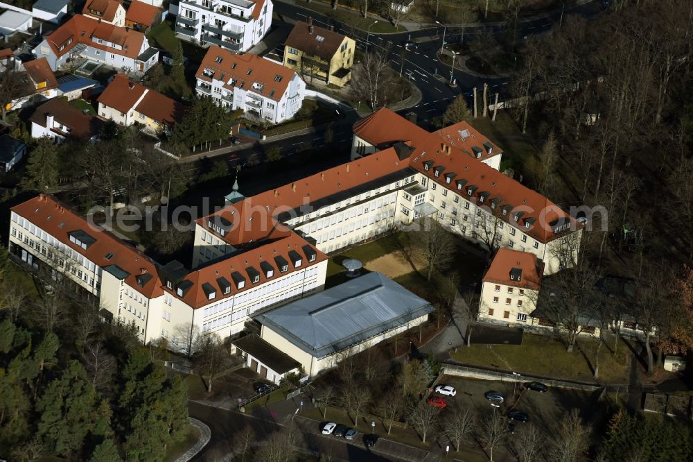 Neumarkt in der Oberpfalz from above - Building complex of the Vocational School Berufliche Schulen Haus St. Marien gemeinnuetzige GmbH on Badstrasse in Neumarkt in der Oberpfalz in the state Bavaria