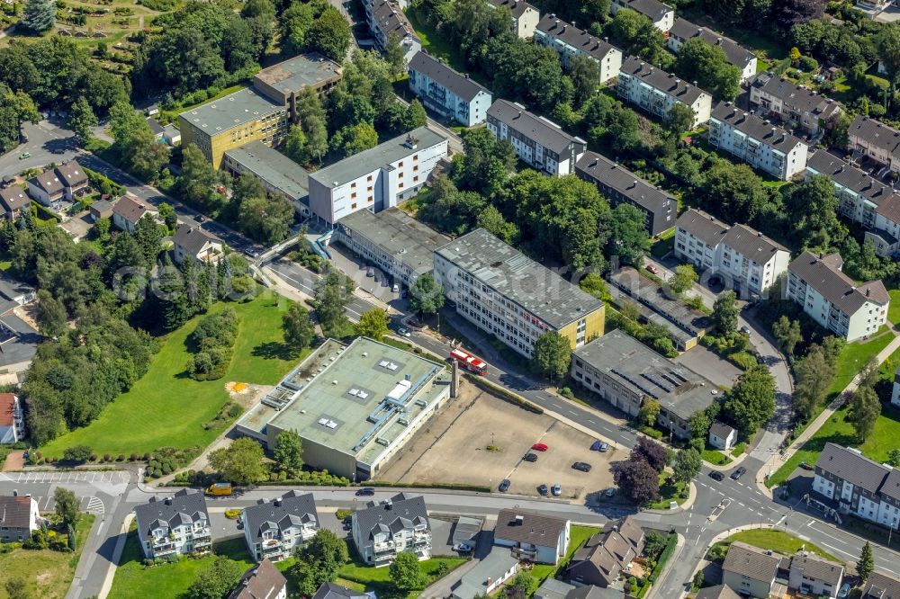 Ennepetal from the bird's eye view: Building complex of the Vocational School Berufskolleg Ennepetal on Wilhelmshoeher Strasse in Ennepetal in the state North Rhine-Westphalia, Germany