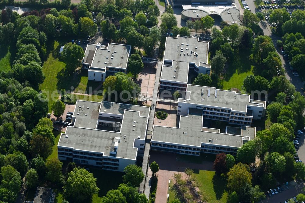 Aerial photograph Lübbecke - Building complex of the Vocational School Berufskolleg Luebbecke in Luebbecke in the state North Rhine-Westphalia, Germany