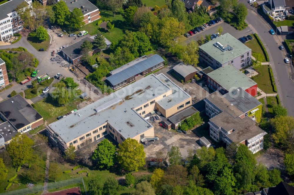 Aerial photograph Hamm - Building complex of the Vocational School LWL-Berufskolleg - Fachschulen Hamm on Heithofer Allee in Hamm in the state North Rhine-Westphalia, Germany