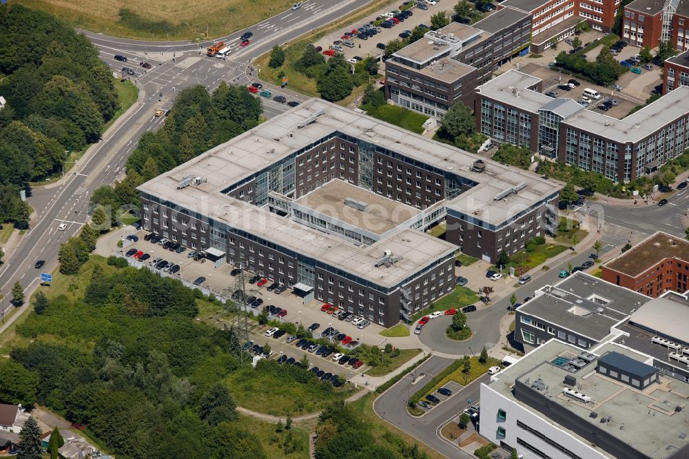 Aerial photograph Dortmund - Architectural complex of the Ecofis GmbH near Campus North of the technical university of Dortmund in North Rhine-Westphalia,