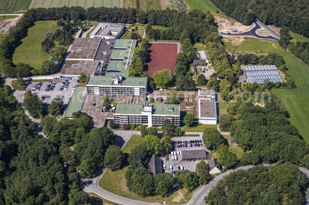 Aerial photograph Vollmarstein - Building complex of the education and training center Berufsbildungswerk Volmarstein on street Am Gruenewald in Vollmarstein at Ruhrgebiet in the state North Rhine-Westphalia, Germany