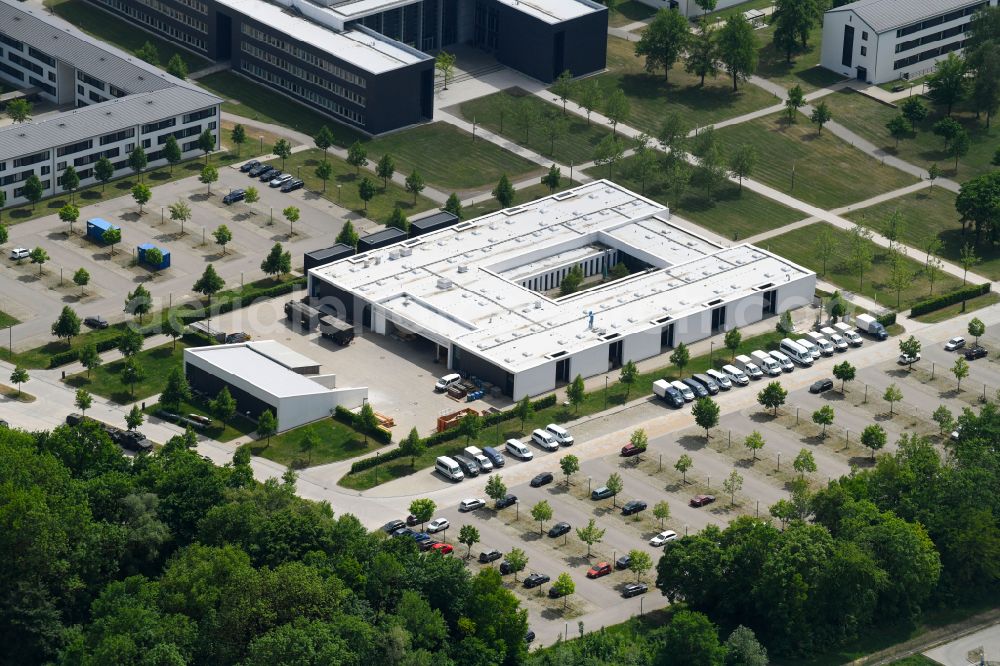 Aerial image Ingolstadt - Building complex of the German army - Bundeswehr military barracks Kaserne Ingolstadt on Manchinger Strasse in Ingolstadt in the state Bavaria, Germany