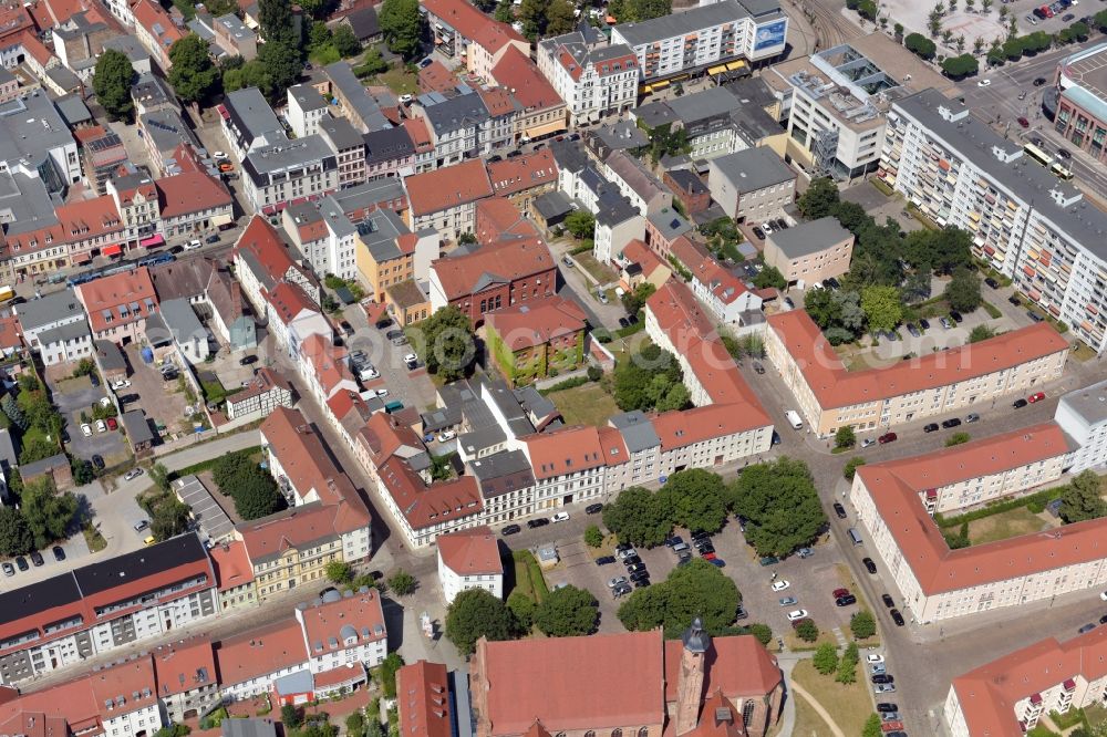 Aerial photograph Brandenburg an der Havel - Building complex of the former monastery and today Archaeologisches Landesmuseum on Heidestrasse in Brandenburg an der Havel in the state Brandenburg