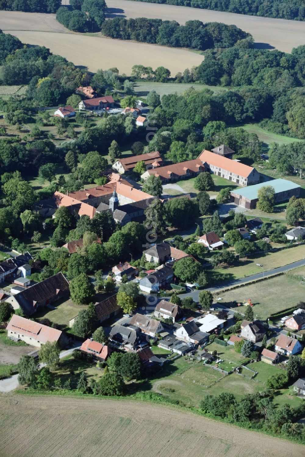 Aerial photograph Mariental - Building complex of the former monastery Mariental in Mariental in the state Lower Saxony