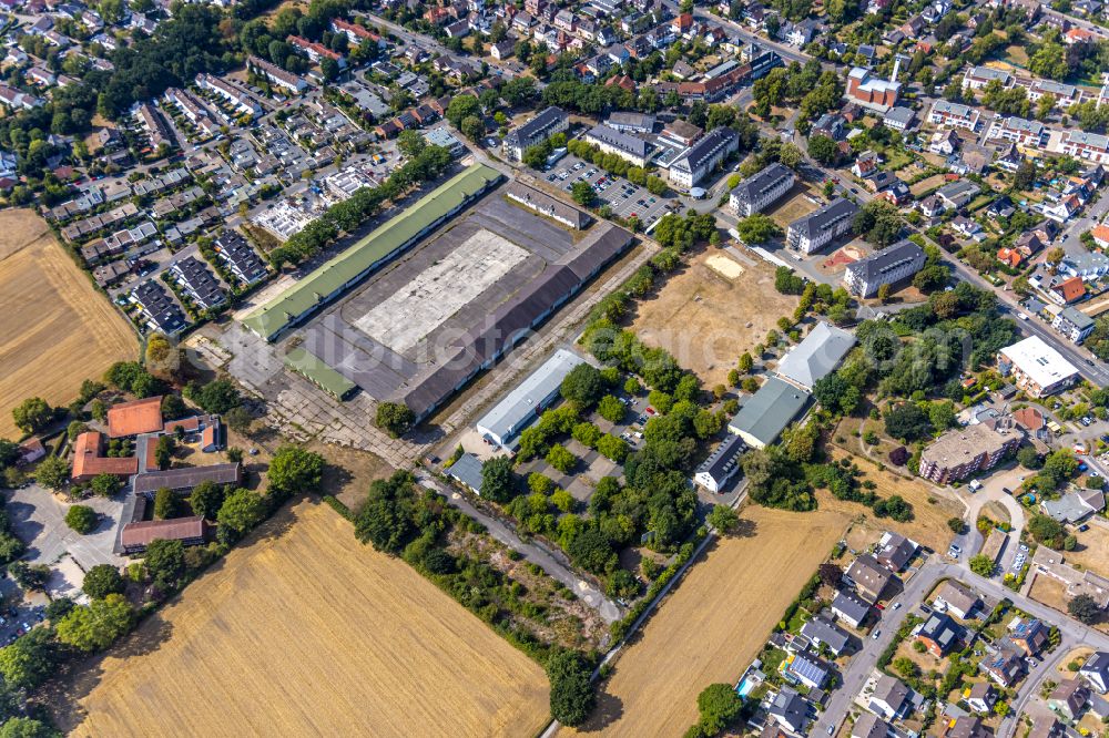 Aerial photograph Hamm - Building complex of the former military barracks in Hamm in the state North Rhine-Westphalia