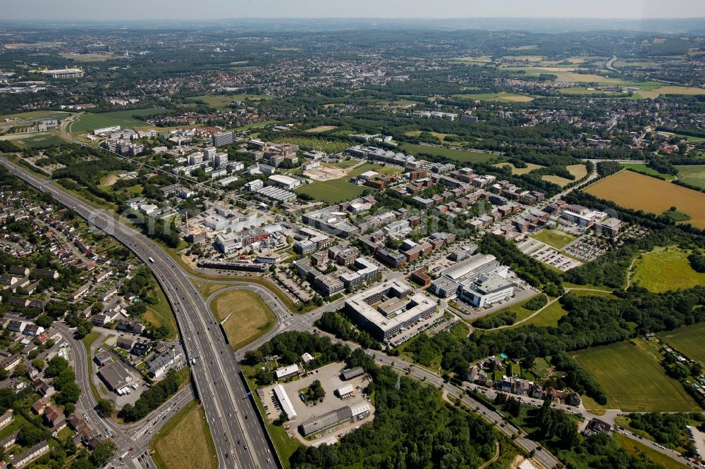 Aerial photograph Dortmund - Architectural complex of the Frauenhofer - Institut Technologiezentrum on the Otto-Hahn-Strasse and Martin-Schmeisser-Weg in Dortmund in North Rhine-Westphalia