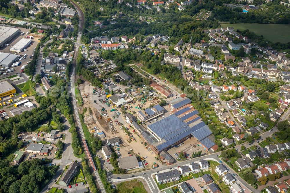 Aerial photograph Essen - Building complex and grounds of the automotive repair shop SL Autoservice on Breloher Steig in Essen in the state North Rhine-Westphalia, Germany