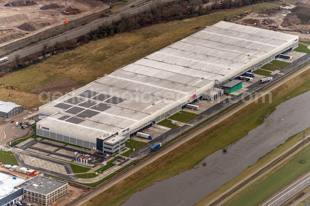 Aerial photograph Gengenbach - Building complex and grounds of the logistics center FIEGE Logistik Stiftung & Co. KG in Gengenbach in the state Baden-Wuerttemberg, Germany