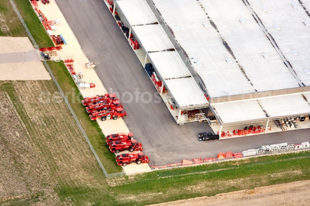 Aerial image Schierling - Building complex and site of the logistics center HOLMER Maschinenbach GmbH in Schierling, Ludwig-Erhard-Strasse 2 in the federal state of Bavaria, Germany