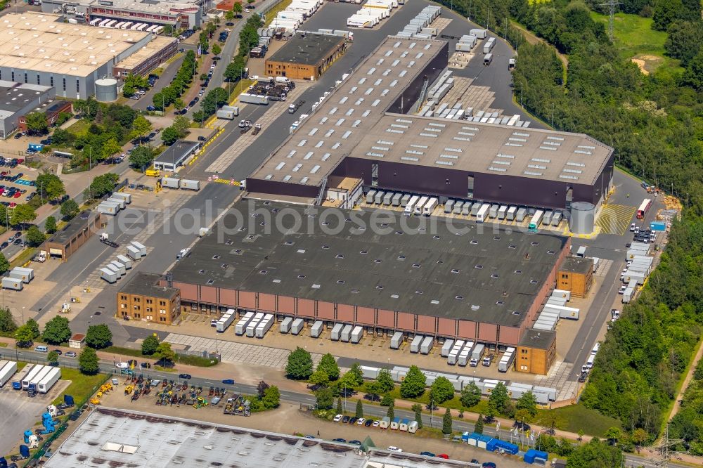 Aerial photograph Herne - Building complex and grounds of the logistics center UPS Depot Herne-Boernig on Strasse Friedrich of Grosse in Herne in the state North Rhine-Westphalia, Germany