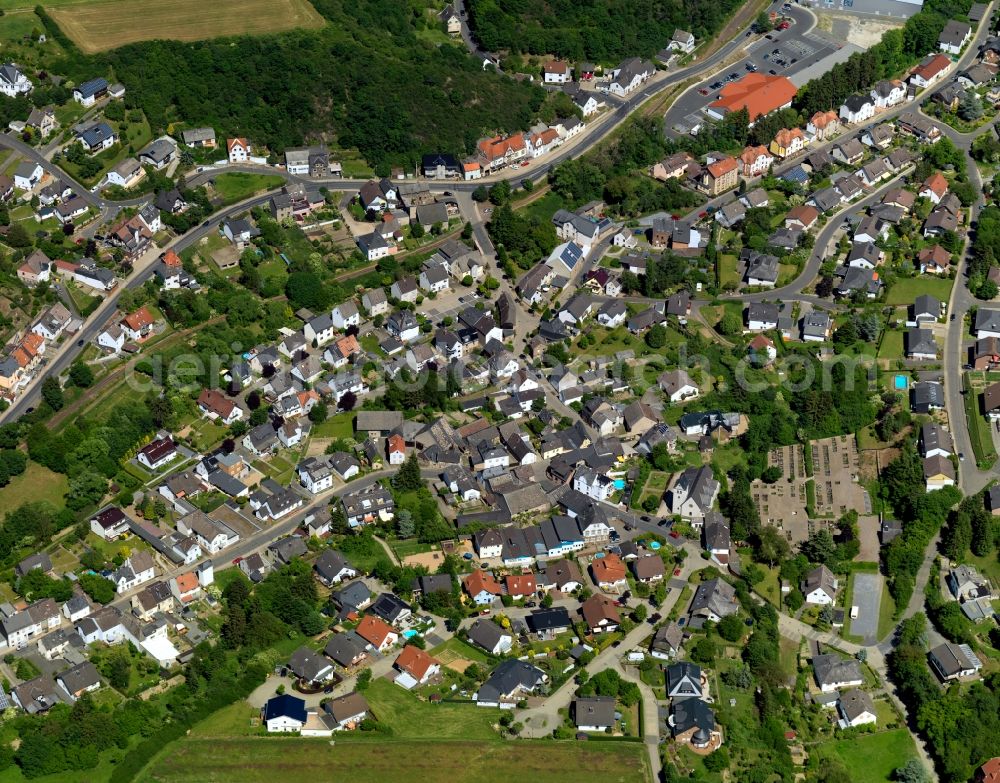 Weiler bei Bingen from above - Complex of buildings in the industrial area in Weiler bei Bingen in the state Rhineland-Palatinate