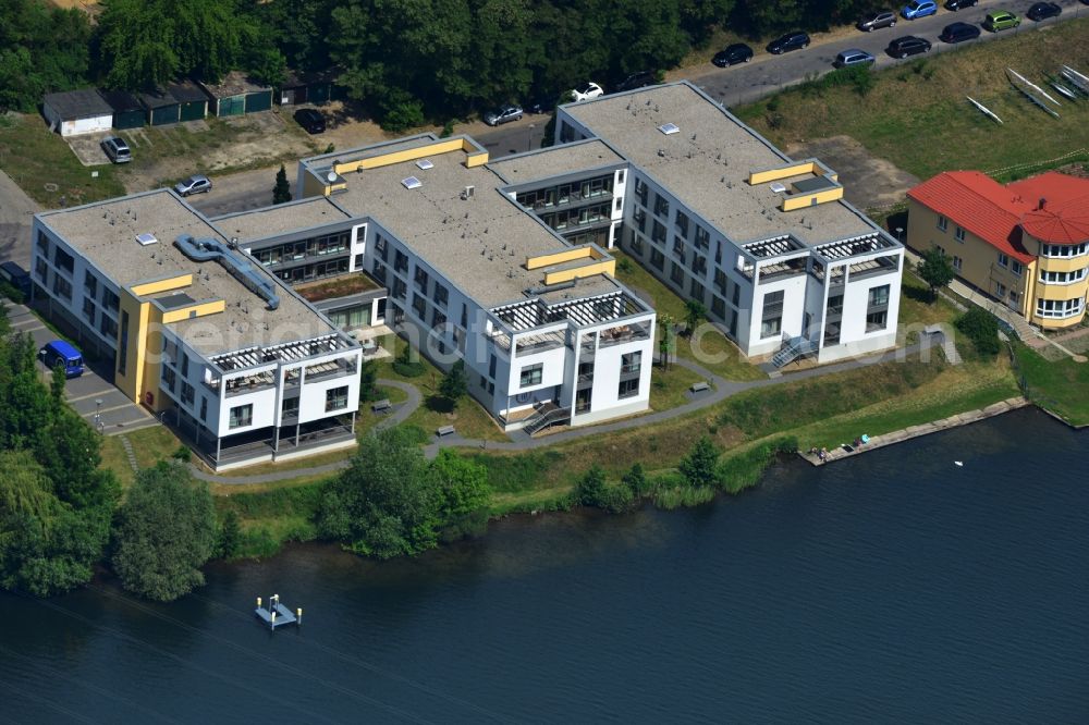 Rüdersdorf from the bird's eye view: Building Haus am Kalksee Immanuel Diakonia GmbH Ruedersdorf in Brandenburg