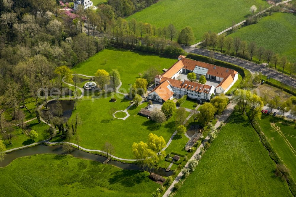 Erkrath from above - Building complex of the house Morp, headquarters of the Reiter Revue international Paul Parey magazine publisher GmbH & Co. KG in Erkrath in North Rhine-Westphalia