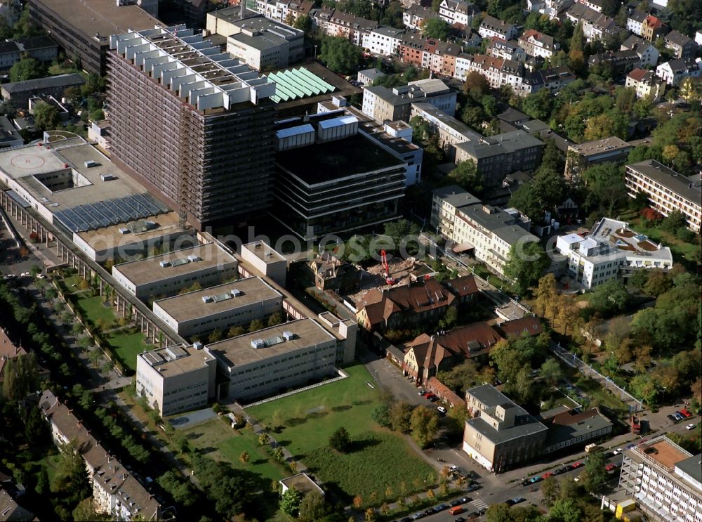 Köln from above - Building complex with the high-rise building of the Cologne University Clinic in Cologne in North Rhine-Westphalia