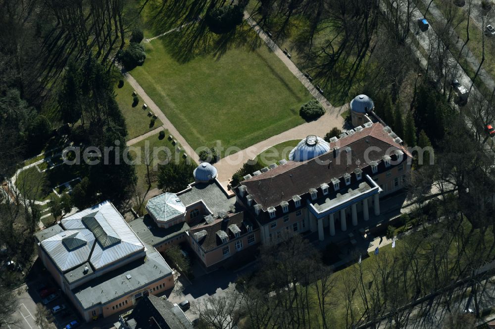 Berlin from above - Building complex of the university BSP Business & Law School - Hochschule fuer Management and Recht on street Calandrellistrasse in the district Lankwitz in Berlin, Germany