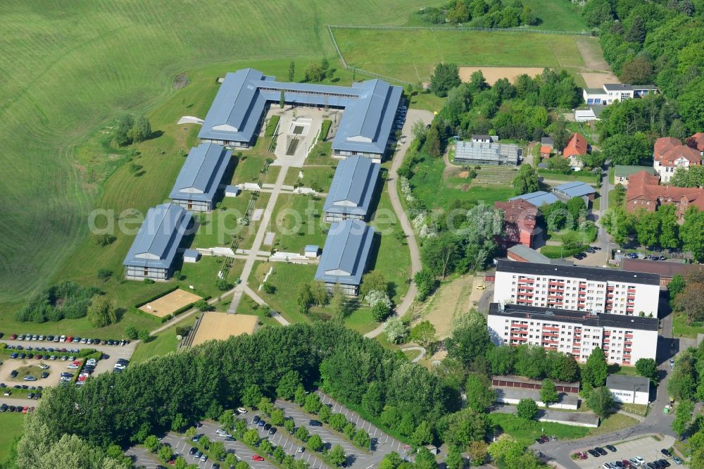 Schwerin from above - Building complex of the university BA Federal Employment Agency in Schwerin in the state Mecklenburg - Western Pomerania