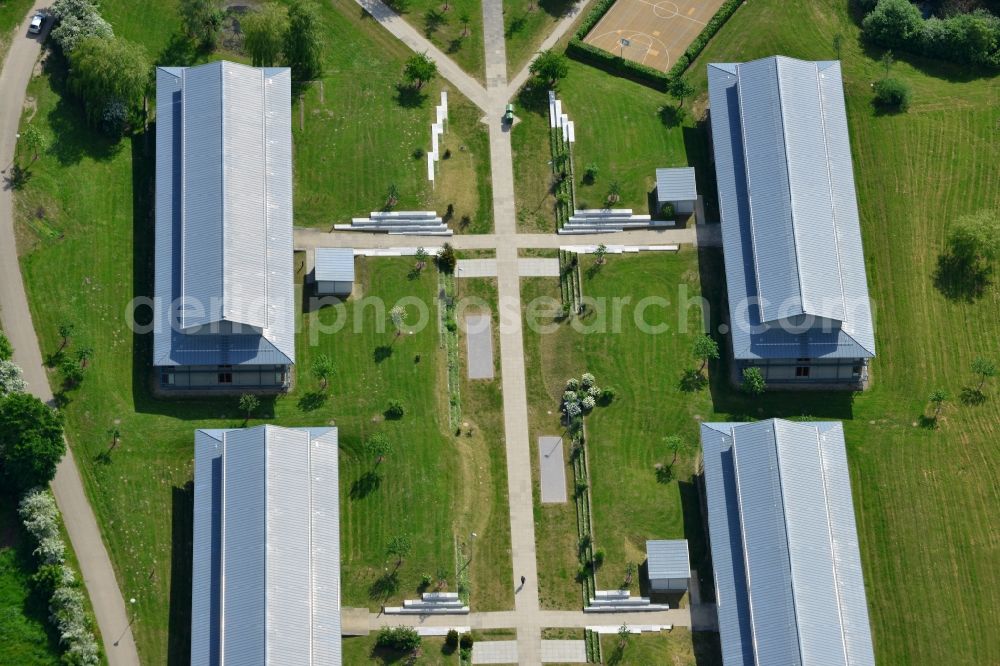 Aerial photograph Schwerin - Building complex of the university BA Federal Employment Agency in Schwerin in the state Mecklenburg - Western Pomerania