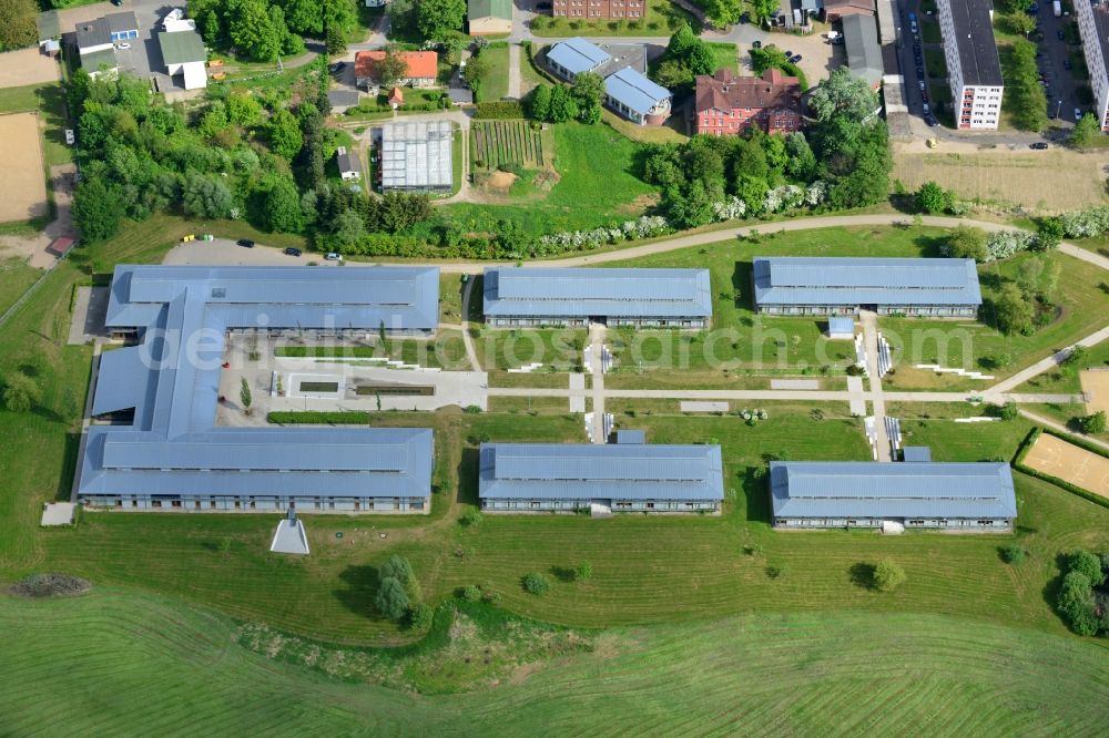 Schwerin from above - Building complex of the university BA Federal Employment Agency in Schwerin in the state Mecklenburg - Western Pomerania