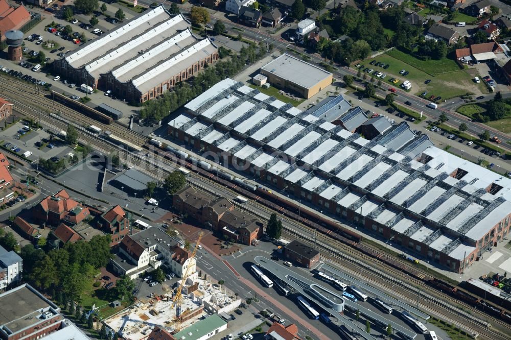 Aerial photograph Lingen (Ems) - Building complex of the university Campus Lingen in Lingen (Ems) in Emsland in the state Lower Saxony, Germany