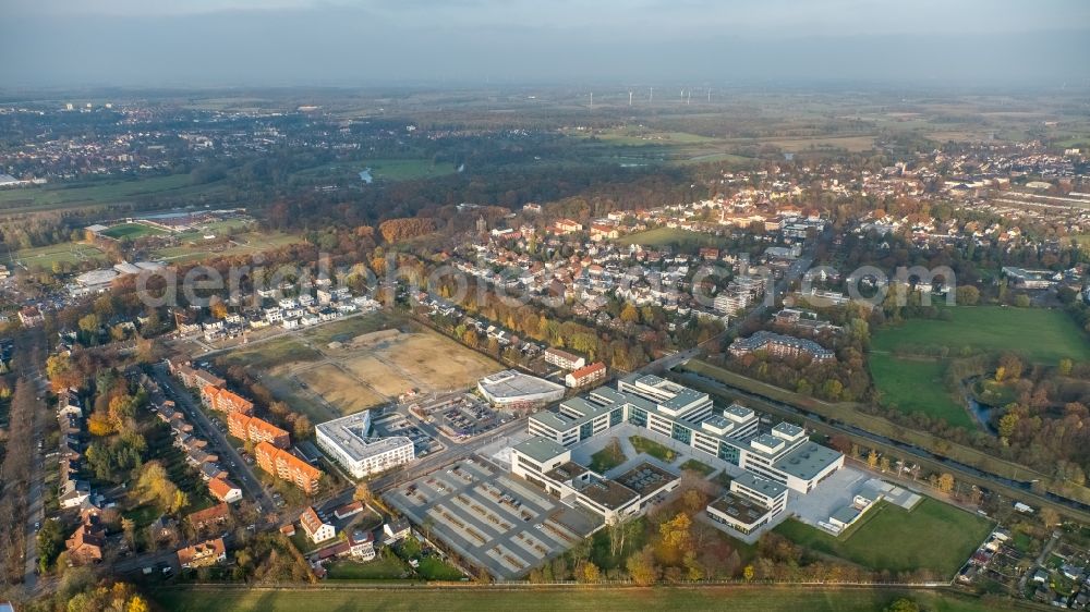 Aerial image Hamm - Building complex of the university Hamm-Lippstadt HSHL in Hamm in the state North Rhine-Westphalia