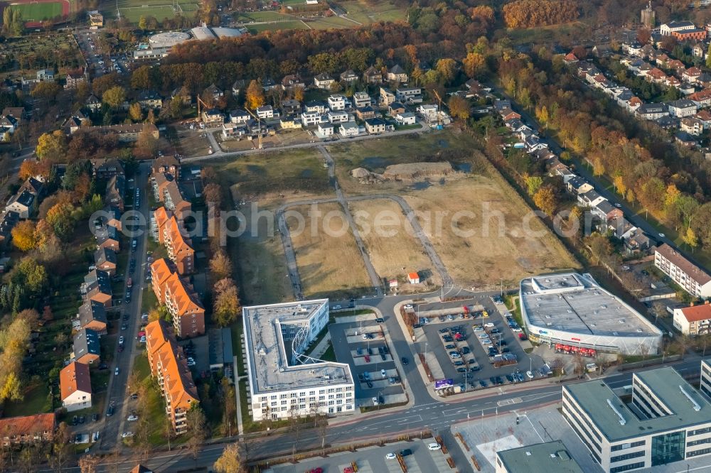 Aerial photograph Hamm - Building complex of the university Hamm-Lippstadt HSHL in Hamm in the state North Rhine-Westphalia