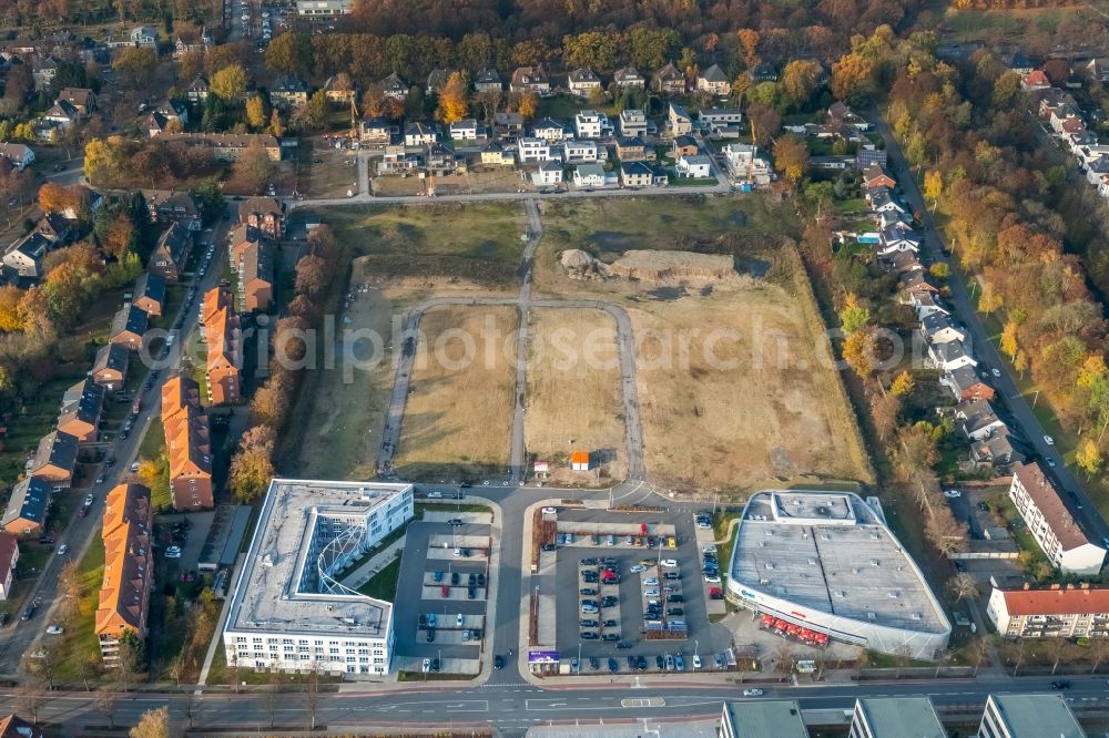 Hamm from above - Building complex of the university Hamm-Lippstadt HSHL in Hamm in the state North Rhine-Westphalia