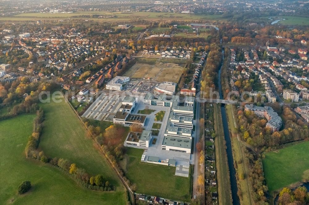 Aerial image Hamm - Building complex of the university Hamm-Lippstadt HSHL in Hamm in the state North Rhine-Westphalia