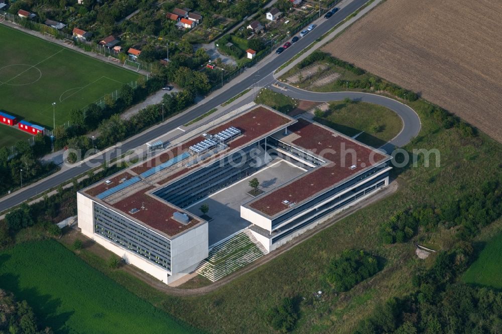 Aerial photograph Würzburg - Building complex of the university Hochschule fuer angewandte Wissenschaften Wuerzburg-Schweinfurt on Muenzstrasse in the district Frauenland in Wuerzburg in the state Bavaria, Germany