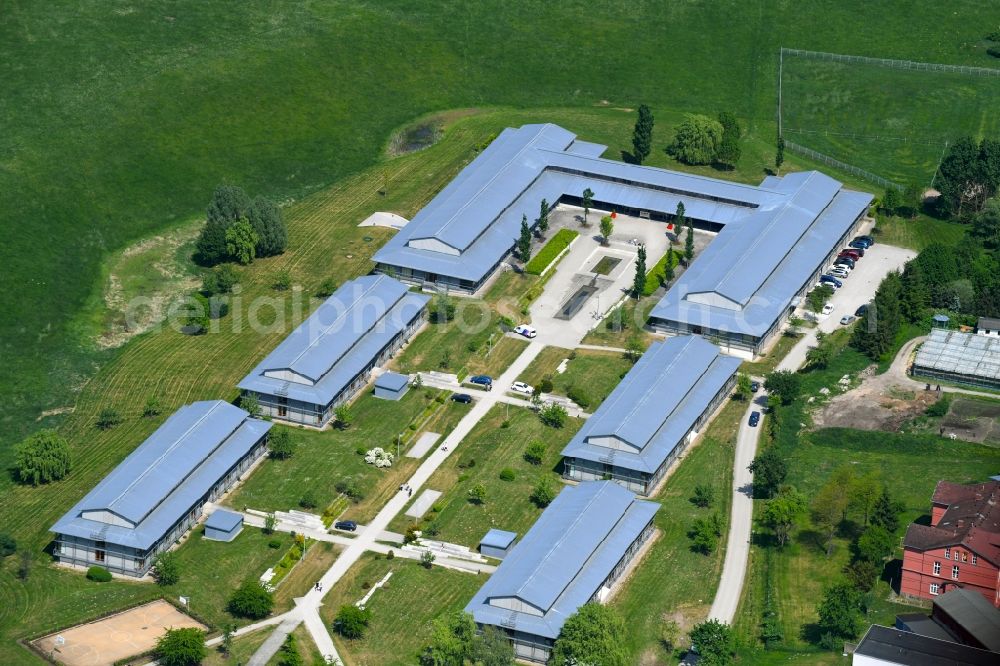 Schwerin from the bird's eye view: Building complex of the university Hochschule of Bundesagentur fuer Arbeit on Wismarsche Strasse in Schwerin in the state Mecklenburg - Western Pomerania, Germany