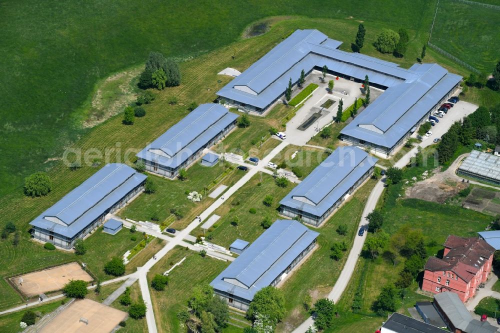 Aerial image Schwerin - Building complex of the university Hochschule of Bundesagentur fuer Arbeit on Wismarsche Strasse in Schwerin in the state Mecklenburg - Western Pomerania, Germany