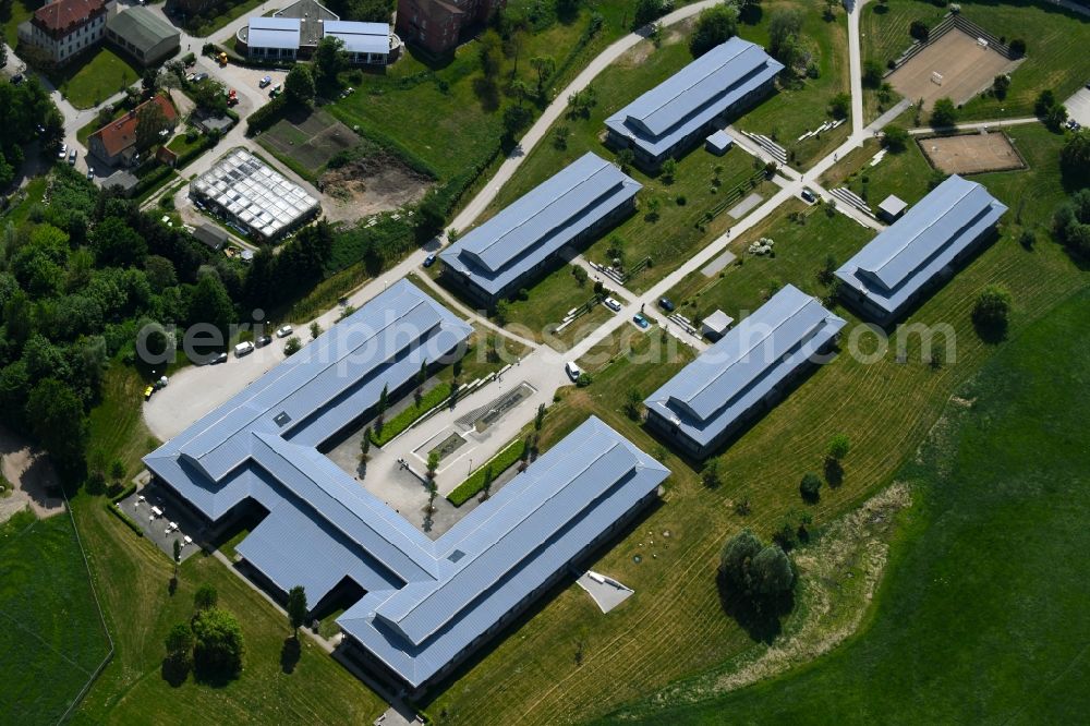 Schwerin from the bird's eye view: Building complex of the university Hochschule of Bundesagentur fuer Arbeit on Wismarsche Strasse in Schwerin in the state Mecklenburg - Western Pomerania, Germany