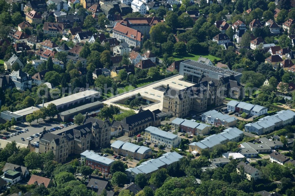 Osnabrück from above - Building complex of the University of Applied Sciences in Osnabrueck in the state of Lower Saxony