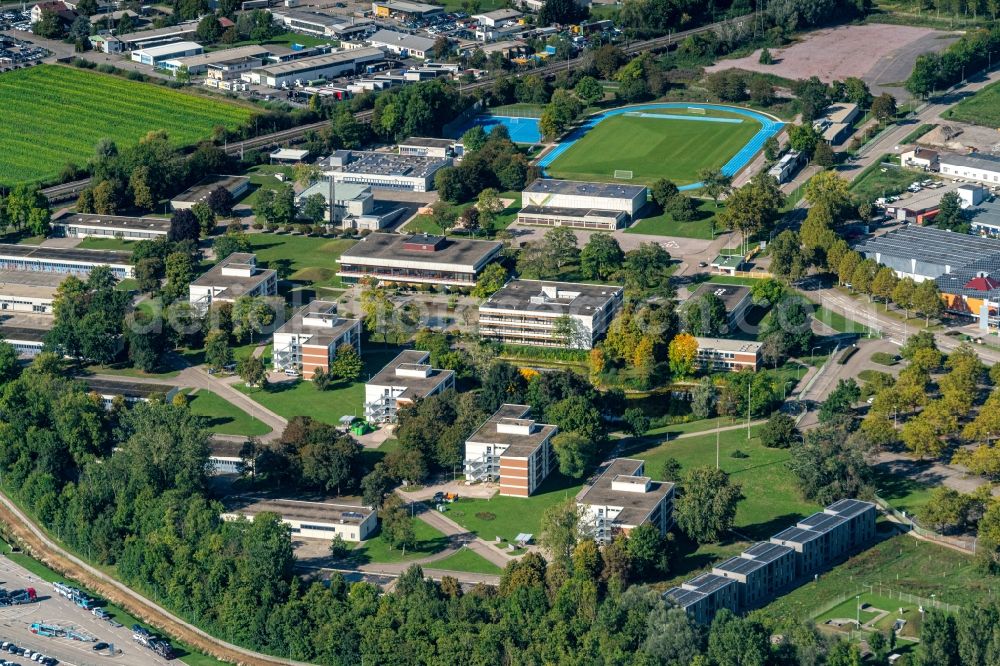 Lahr/Schwarzwald from the bird's eye view: Building complex of the university Polizeihochschule in Lahr/Schwarzwald in the state Baden-Wurttemberg, Germany