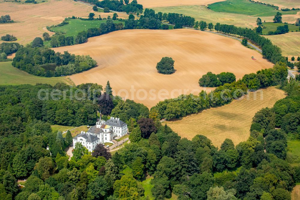 Aerial image Hohen-Demzin - Building complex of the hotel complex Schlosshotel Burg Schlitz in Hohen-Demzin in the state Mecklenburg-Western Pomerania, Germany